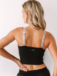 Maia Cloudlux Logo Crop Bra