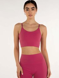 Melanie Crop Bra - Fuschia