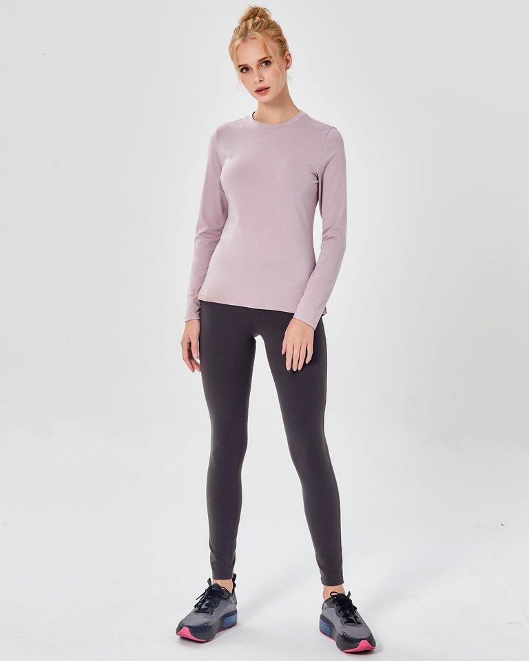 Pima Going Long Sleeve - Stone Mauve