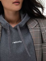 Rebody Logo Fleece Crop Hoody