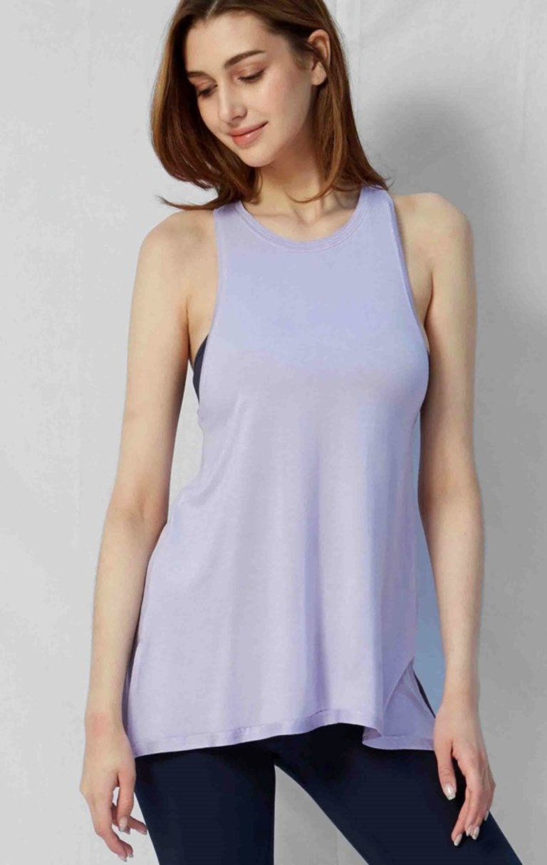 Sicily Racerback Rayon Tank - Lilac