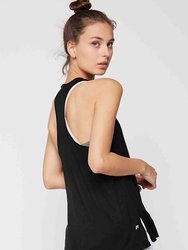 Sicily Racerback Rayon Tank - Black