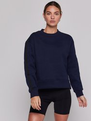 Sideline Fleece Sweatshirt - True Navy/Black