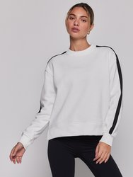 Sideline Fleece Sweatshirt - Brilliant White/Black