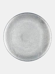 AURA Set/4 11" Dinner Plates - Silver Gilded