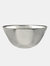 AURA Set/4 8" Salad Bowls - Silver Gilded