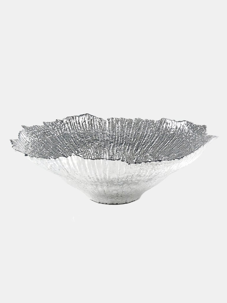 CORAL 14" Centerpiece Bowl - Silver Gilded