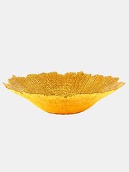 CORAL 16" Centerpiece Bowl - Gold Gilded