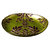 Damask Set/4 6.5" Gilded Glass Canapé Plates