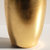 Doré 10" Gilded Glass Flower Vase