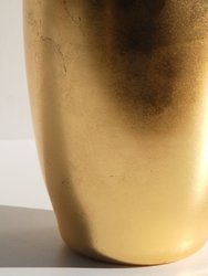 Doré 10" Gilded Glass Flower Vase