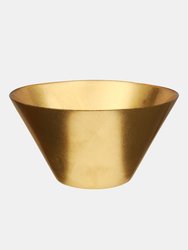 Doré 11" Glass Serving Bowl - Gold