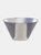 Doré 11" Glass Serving Bowl - Silver