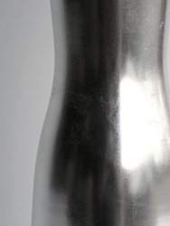 Doré 12" Gilded Glass Hourglass Vase