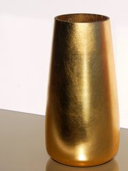 Doré 12" Gilded Glass Zen Vase