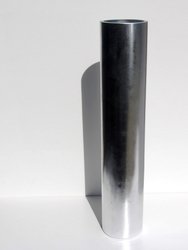 Doré 20" Gilded Glass Cylinder Vase