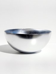 Doré  8" Gilded Glass Salad Bowl - Silver