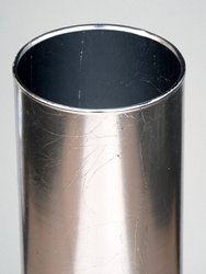 Doré Set/12 9" Gilded Glass Cylinder Vases