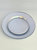 Doré Set/4 10" Gilded Glass Dinner Plates - Silver