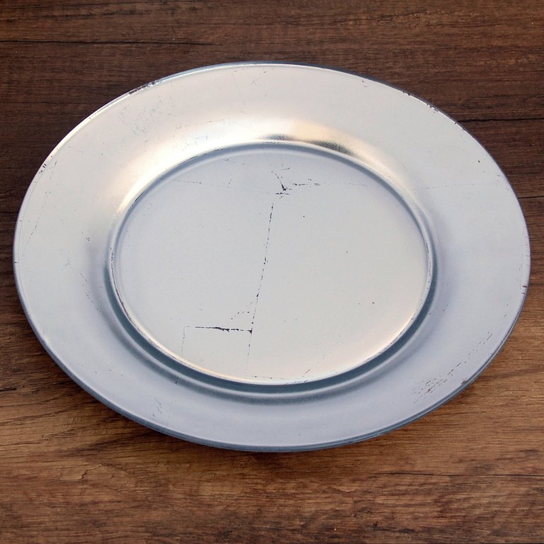 Doré Set/4 10" Gilded Glass Dinner Plates