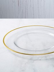 GILT Set/8 13" Charger Plates