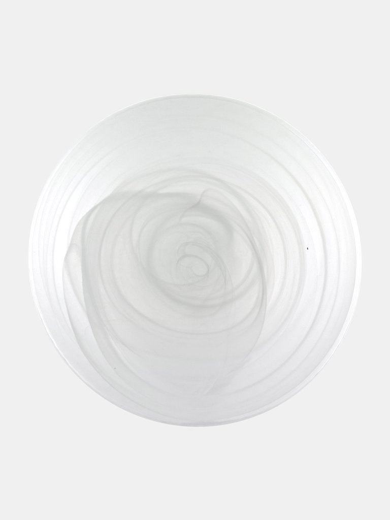 NUAGE Set/4 6.5" Canapé Plates - Ivory White