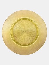 Ritz Set/4 13" Charger Plates - Glitter Gold