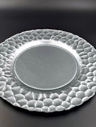 Rocher Set/12 13" Charger Plates - Silver
