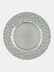 Rocher Set/12 13" Charger Plates - Silver - Silver