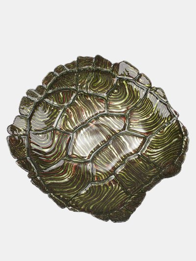 Red Pomegranate Collection Sea Turtle 19" Gilded Glass Centerpiece product