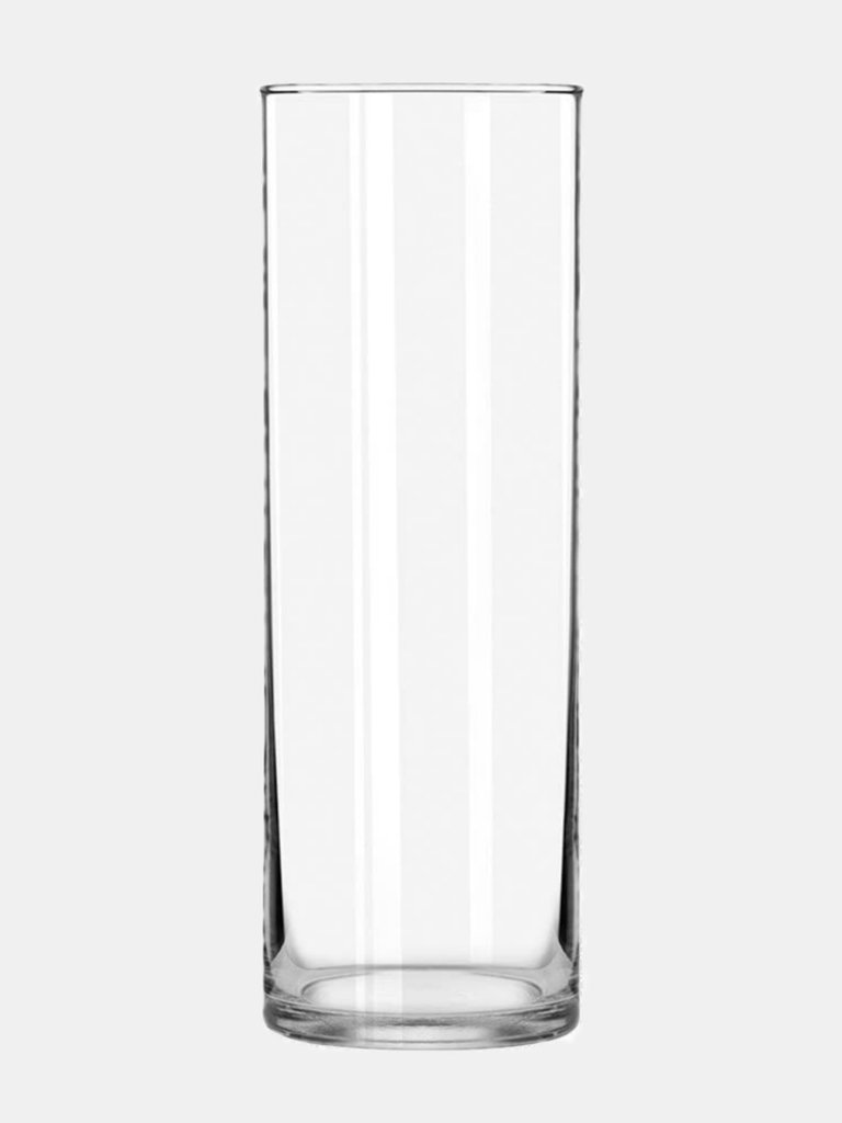  Vitra 10" Glass Cylinder Vase - Clear