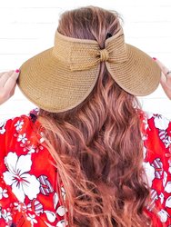 Dark Brown Straw Hat