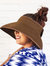 Dark Brown Straw Hat