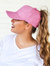 Hidden Messy Bun Baseball Cap - Pink