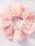 Pink Lace Oversized Fancy Scrunchy - Pink