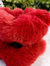 Red Oversized Fluffy Scrunchy