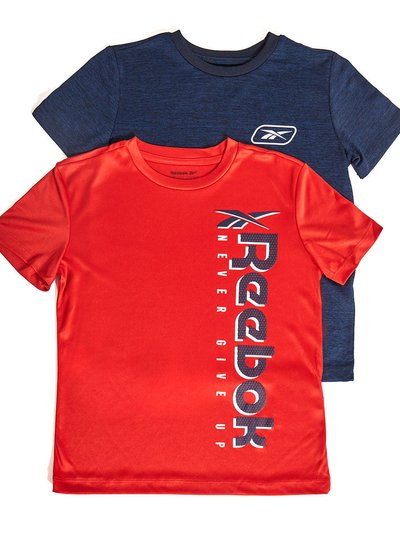 Reebok Boy's Vertical Logo Poly Tee - 2 Pack product