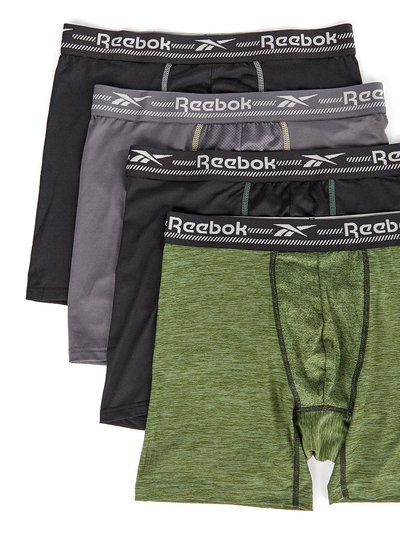Reebok Men's 4 Pack Performance Boxer Brief (Core) product