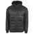 Men's Puffer Vest With Sleeve - Black/Black Heather