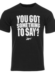 Men's Something To Say Bold Short Sleeve Tee - Black