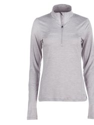 Women's All Around Vector Half Zip Sweatshirt - Silver Sconse Heather