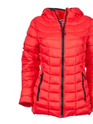 Women's Glacier Shield Jacket With Hood - Vector Red