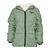 Women's Puffer Jacket With Sherpa Lining - Sage
