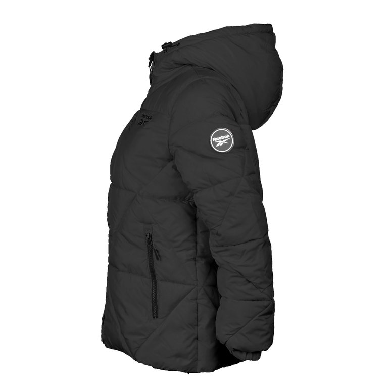 Women's Puffer Jacket With Sherpa Lining