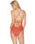 Latigo Strappy Back One Piece Swimsuit In Red