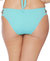 Solid Strappy Bikini Bottom In Turquoise