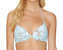 Stone Underwire Push Up Bikini Top In Turquoise - Turquoise