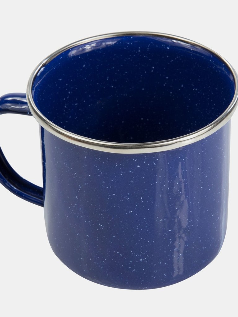 12 fl oz Enamel Mug - One Size - Blue
