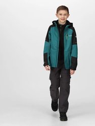 Childrens Calderdale II Waterproof Jacket - Pacific Green/Black - Pacific Green/Black
