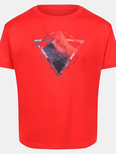 Regatta Childrens/Kids Alvarado VI Mountain T-Shirt - Fiery Red product